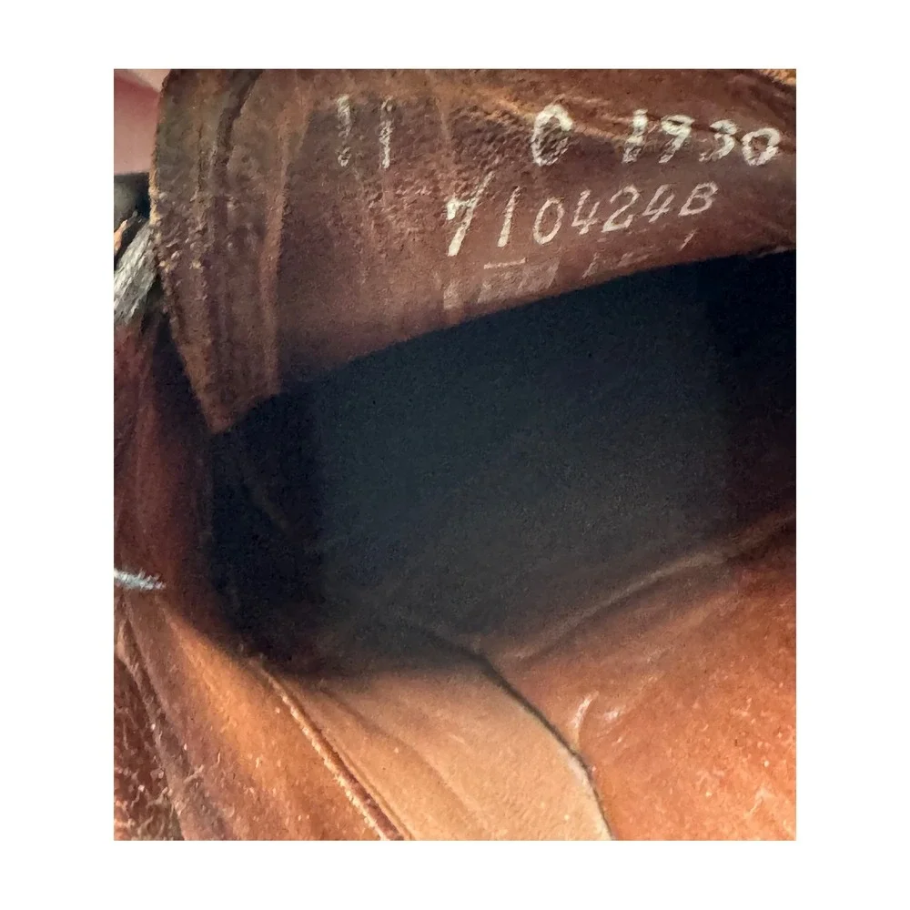 Allen‎ Edmonds Wilbert Shoes Mens 11 Brown Leather Split Toe Derby Comfort